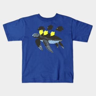 Hawaiian Sea Turtle & Fish Kids T-Shirt